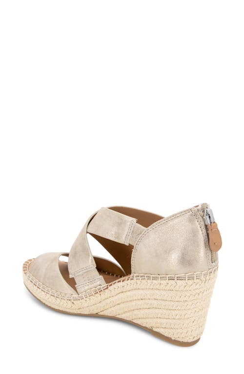 Gentle Souls By Kenneth Cole Corinne Wedge Sandal In Gravel Leather