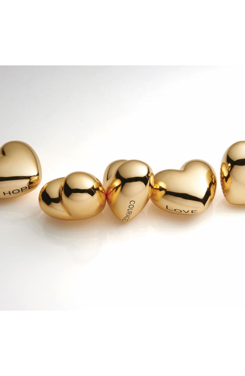 Lunares Hearts With Sentiment, Alternate, color, Courage