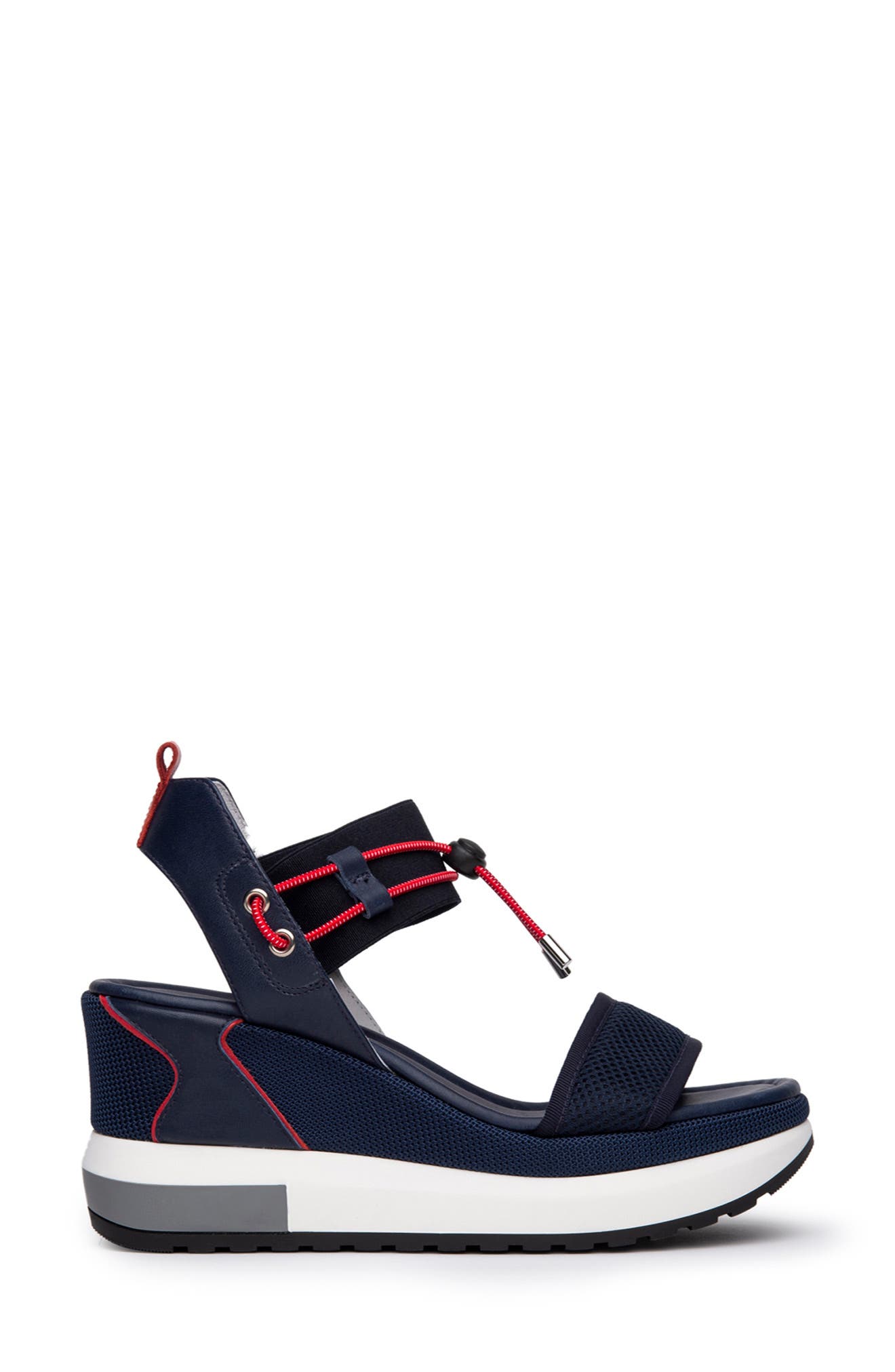 Bungee Platform Wedge Sandal, Alternate, color, BLUE
