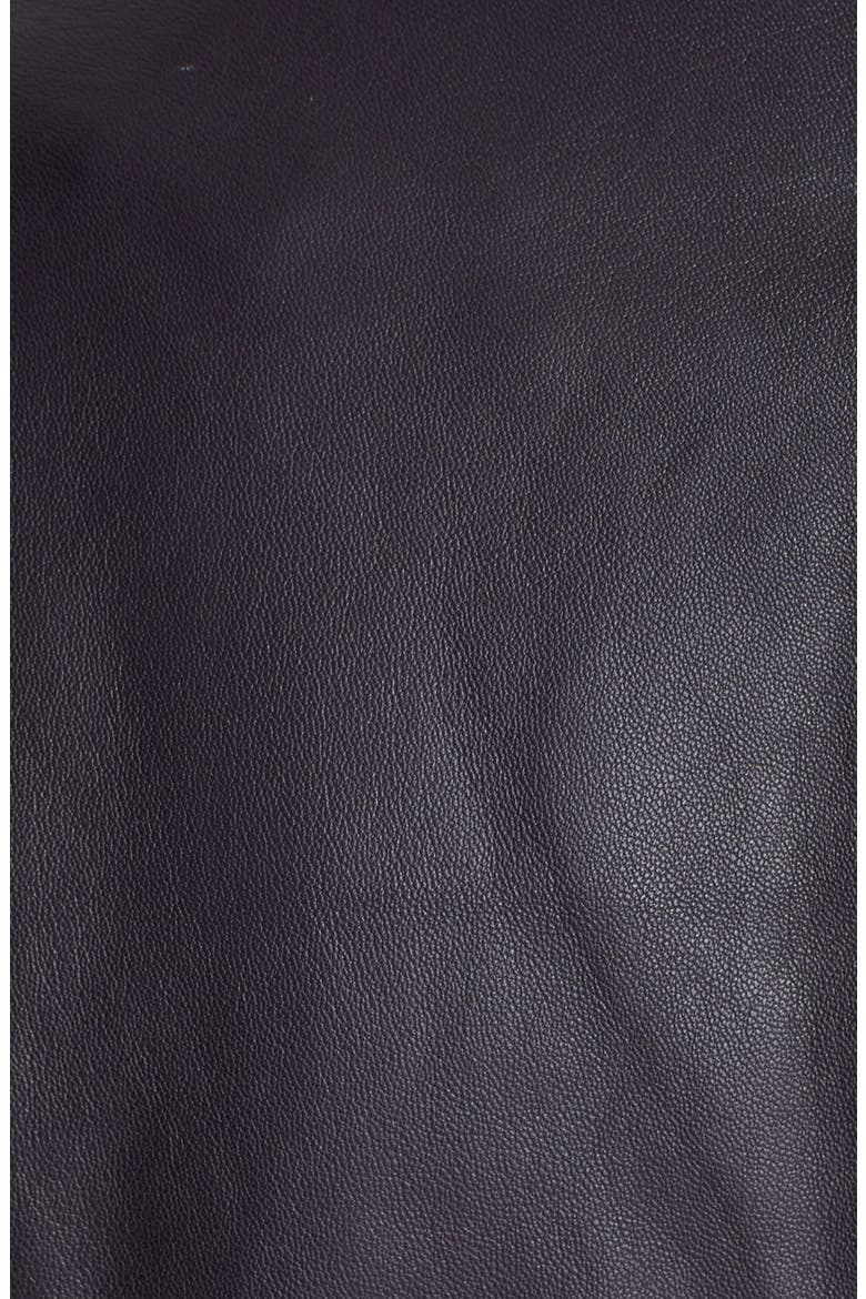 'Dali' Leather Jacket, Alternate, color, PLUM PLUM