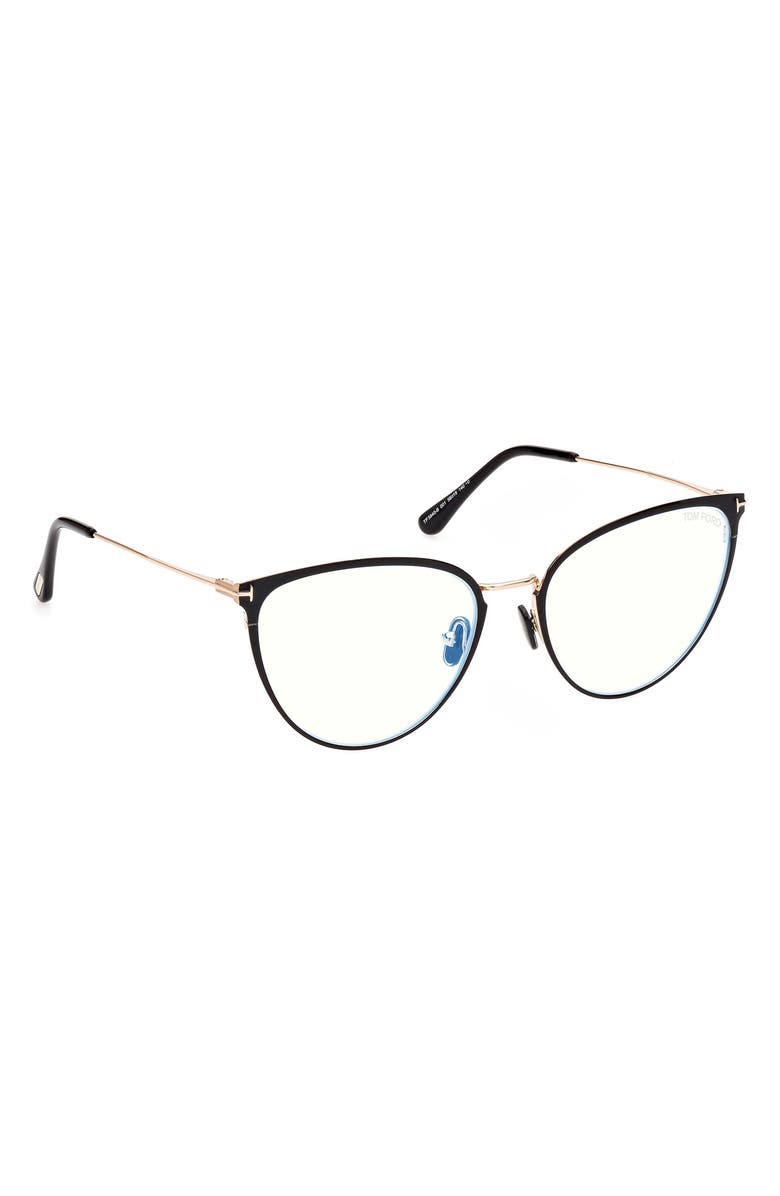 TOM FORD 56mm Blue Light Blocking Glasses, Alternate, color,