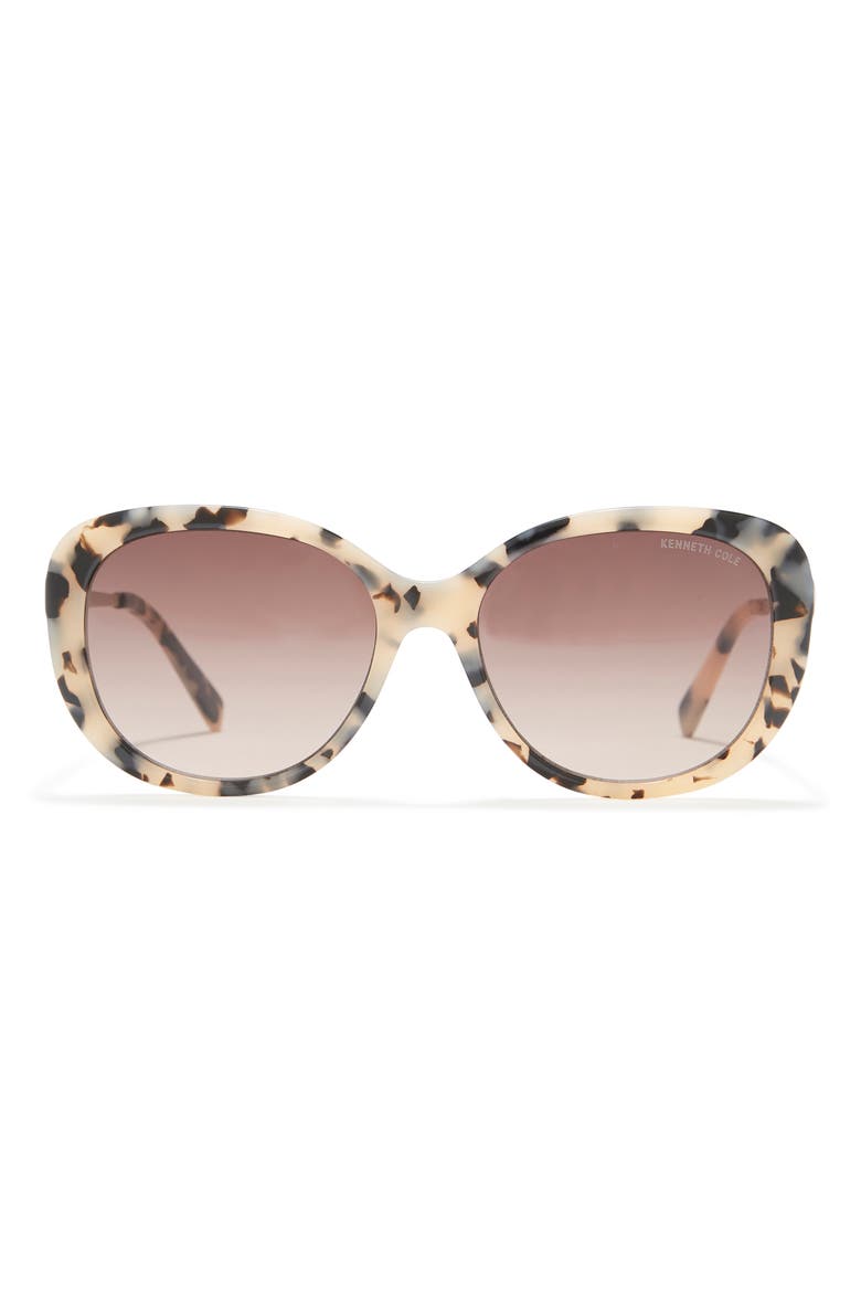 56mm Cat Eye Sunglasses, Main, color, BLONDE HAVANA / GRADIENT BROWN