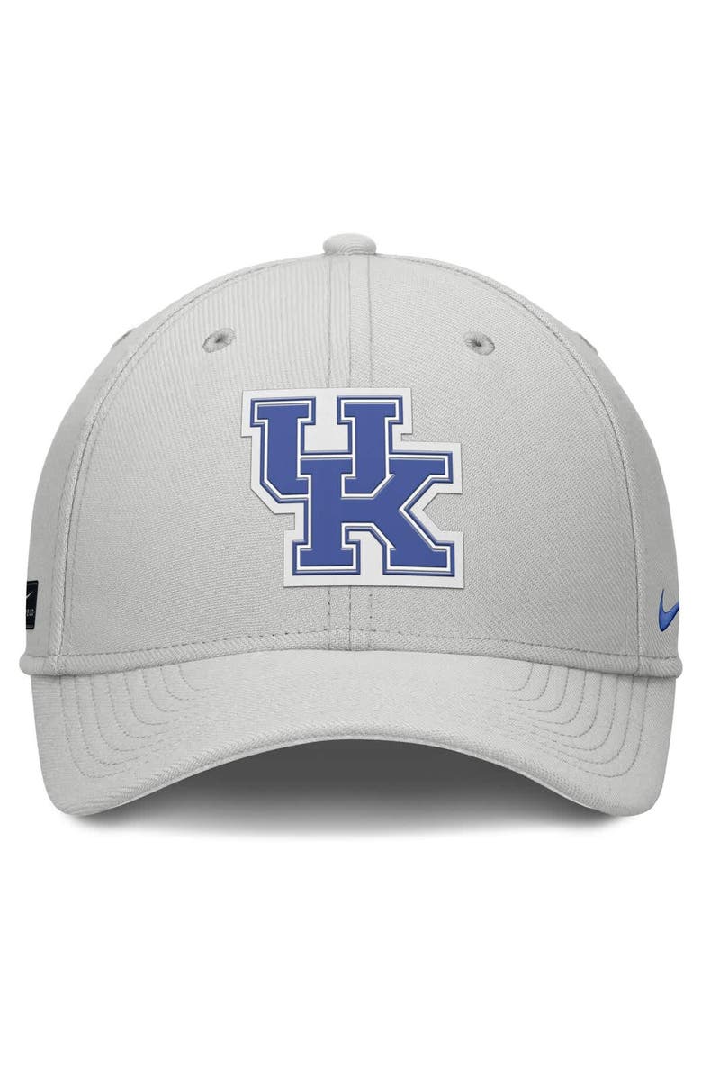 Nike Men's Nike  Gray Kentucky Wildcats Rise Practice Performance Adjustable Hat, Alternate, color, 