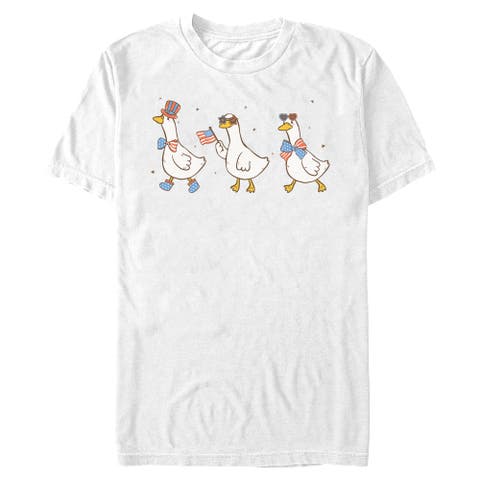 Mens Lost Gods Americana Geese Lineup T Shirt