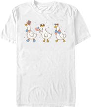 Lost Gods Mens Lost Gods Americana Geese Lineup T Shirt