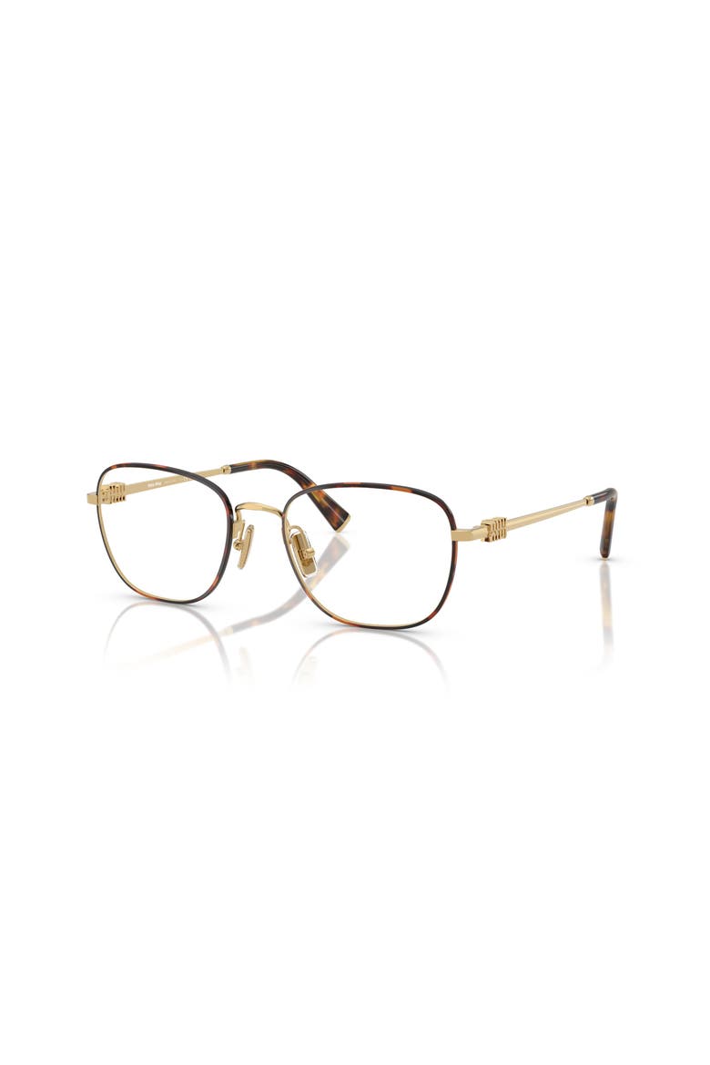 53mm Square optical glasses, Main, color, Tortoise
