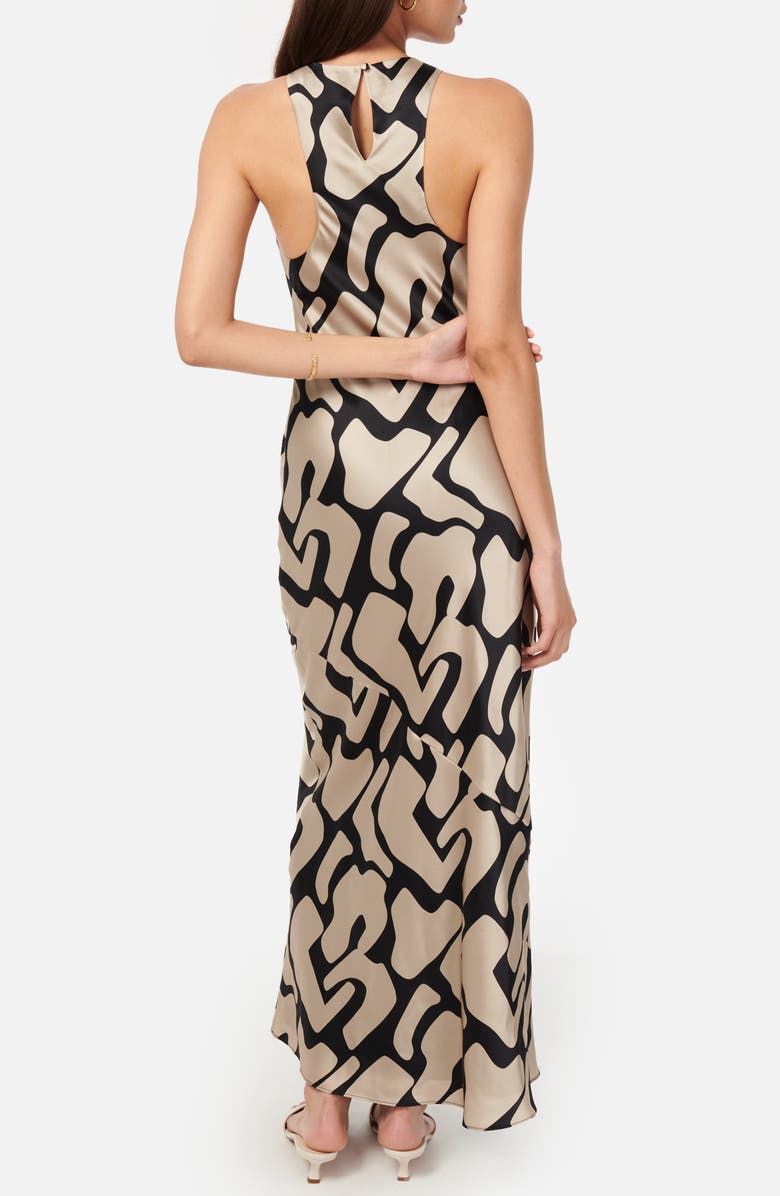 CAMI NYC Althea Abstract Print Sleeveless Silk Maxi Dress, Alternate, color, 