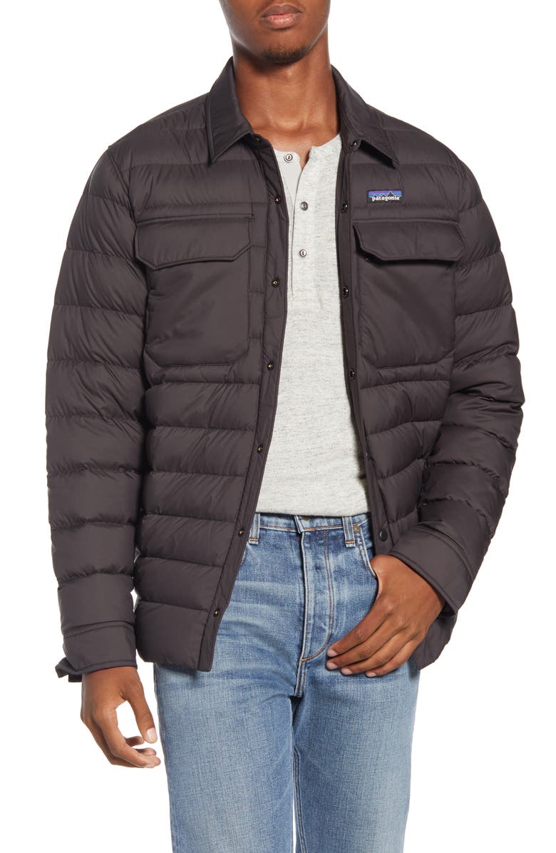 Patagonia Silent Water Repellent 700-Fill Power Down Shirt Jacket, Main, color, 