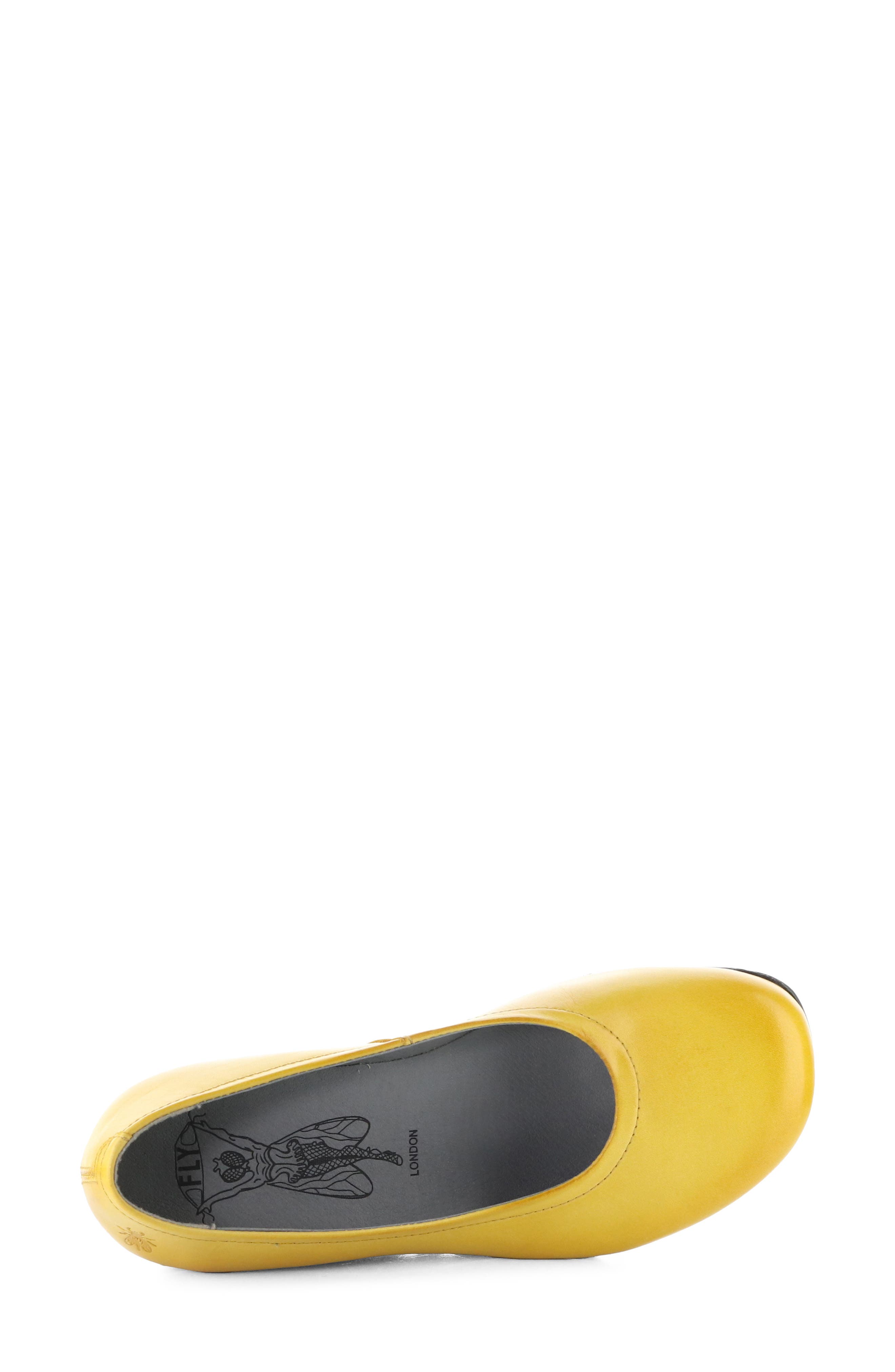 Opan Leather Wedge Pump, Alternate, color, MUSTARD