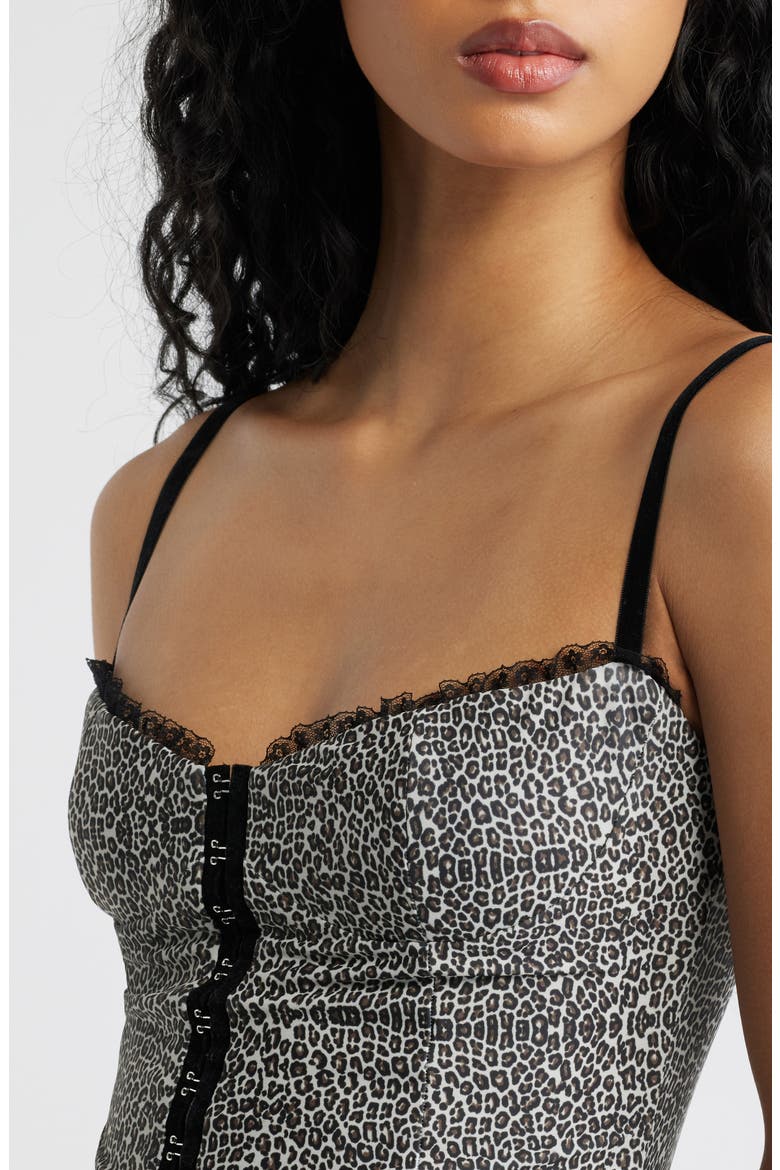 The Caroline Leopard Corset Top, Alternate, color, CHEETAH