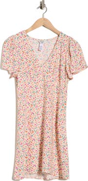 Billabong Such a Flirt Short Sleeve Minidress