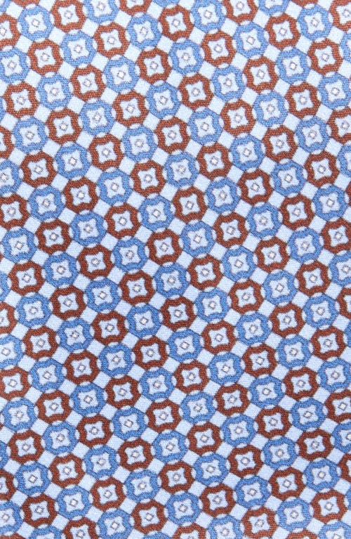 Brioni Geo Jacquard Silk Tie In Blue