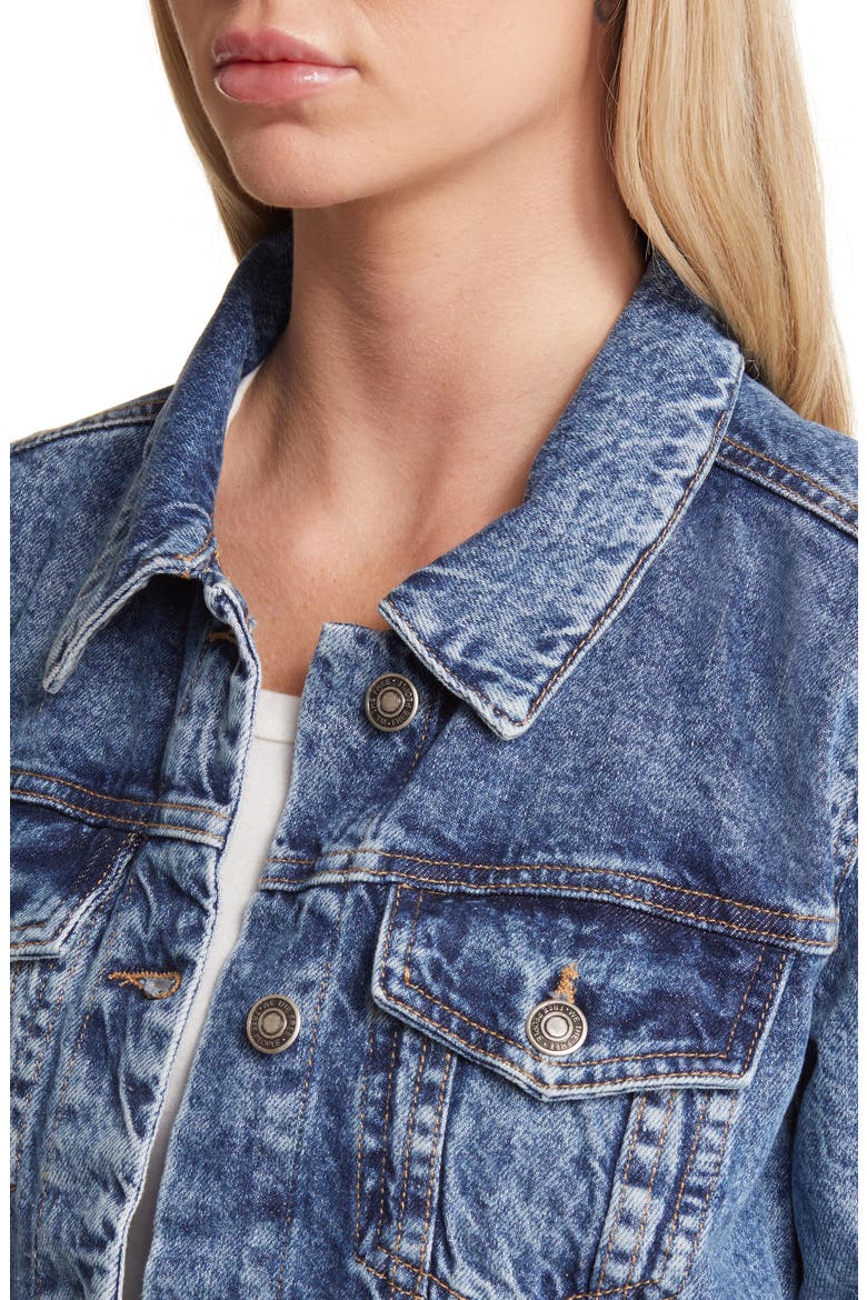 We the Free Rumors Denim Jacket, Alternate, color, LIGHT INDIGO