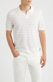 BOSS H-Narciso Stripe Johnny Collar Polo