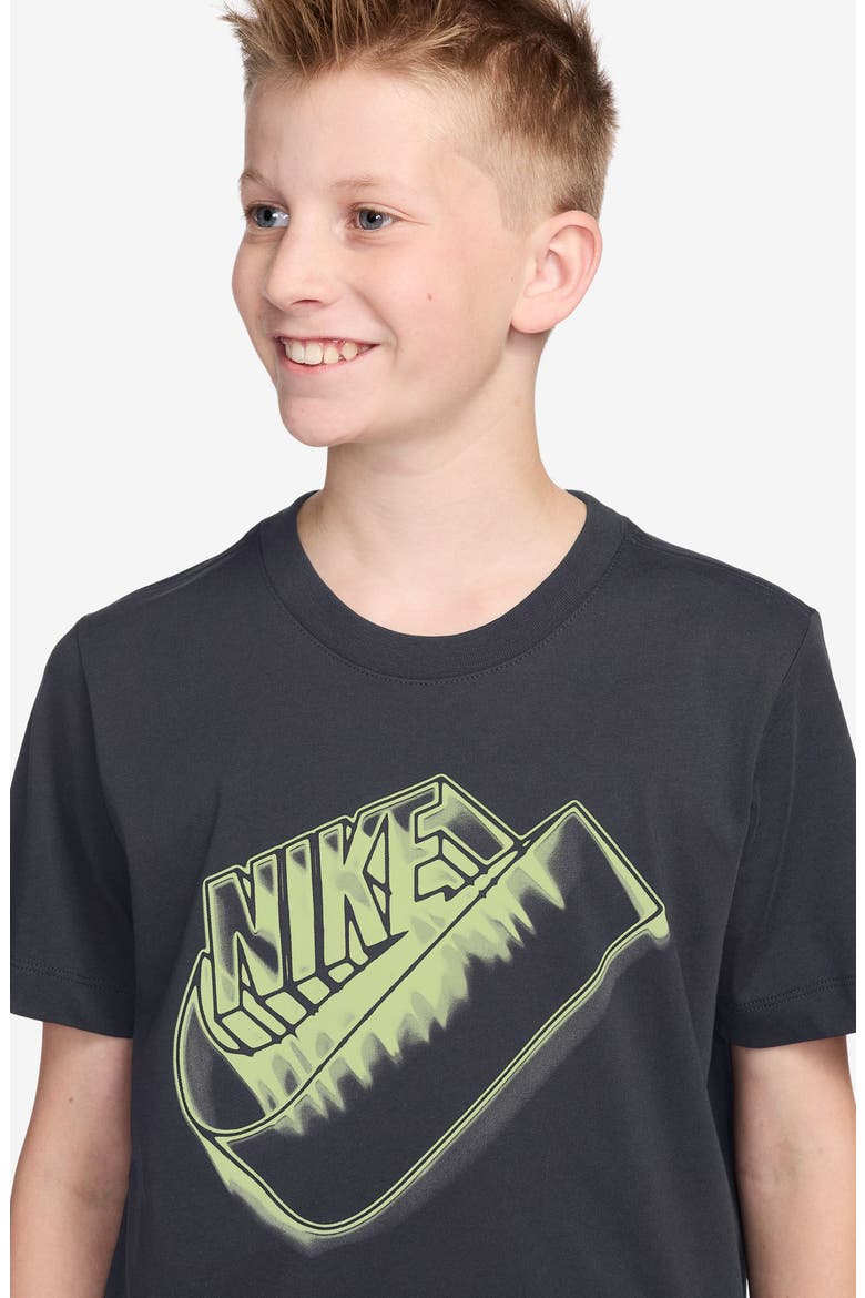 Kids' Swoosh Graphic T-Shirt, Alternate, color, ANTHRACITE
