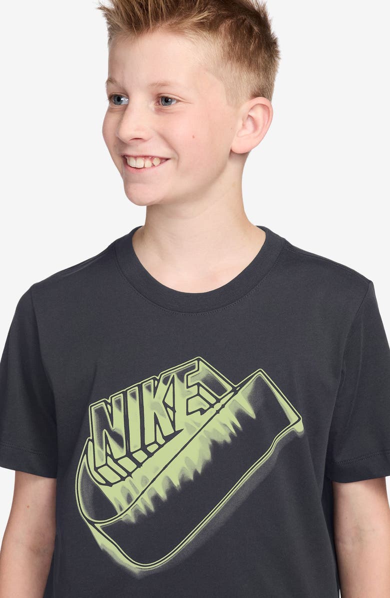 Nike Kids' Swoosh Graphic T-Shirt, Alternate, color, Anthracite