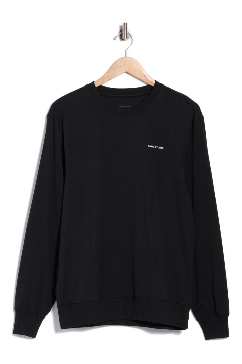 Tempo Lite Crewneck T-Shirt, Alternate, color, BLACK