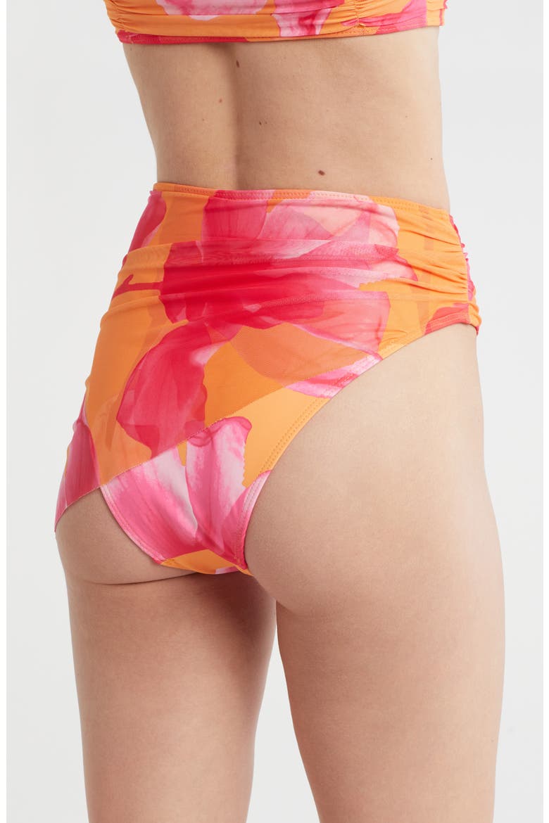 Mazina Skirted Bikini Bottoms, Alternate, color, CANTALOUPE