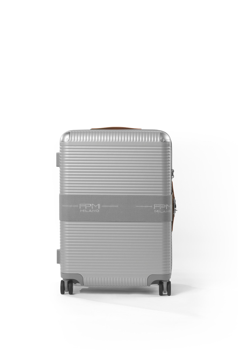 Bank Zip Deluxe Spinner 68 Luggage, Alternate, color, Glacier Grey