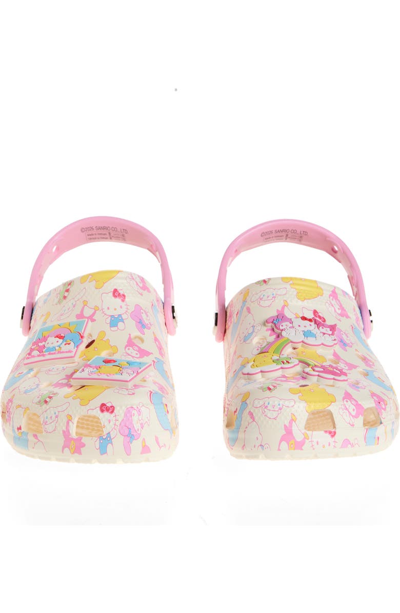 CROCS x Hello Kitty Kids' Classic Clog, Alternate, color, Ivory/ Pink Multi