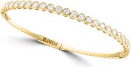 EFFY 14K Gold Plated Sterling Silver Lab Grown Diamond Bangle Bracelet