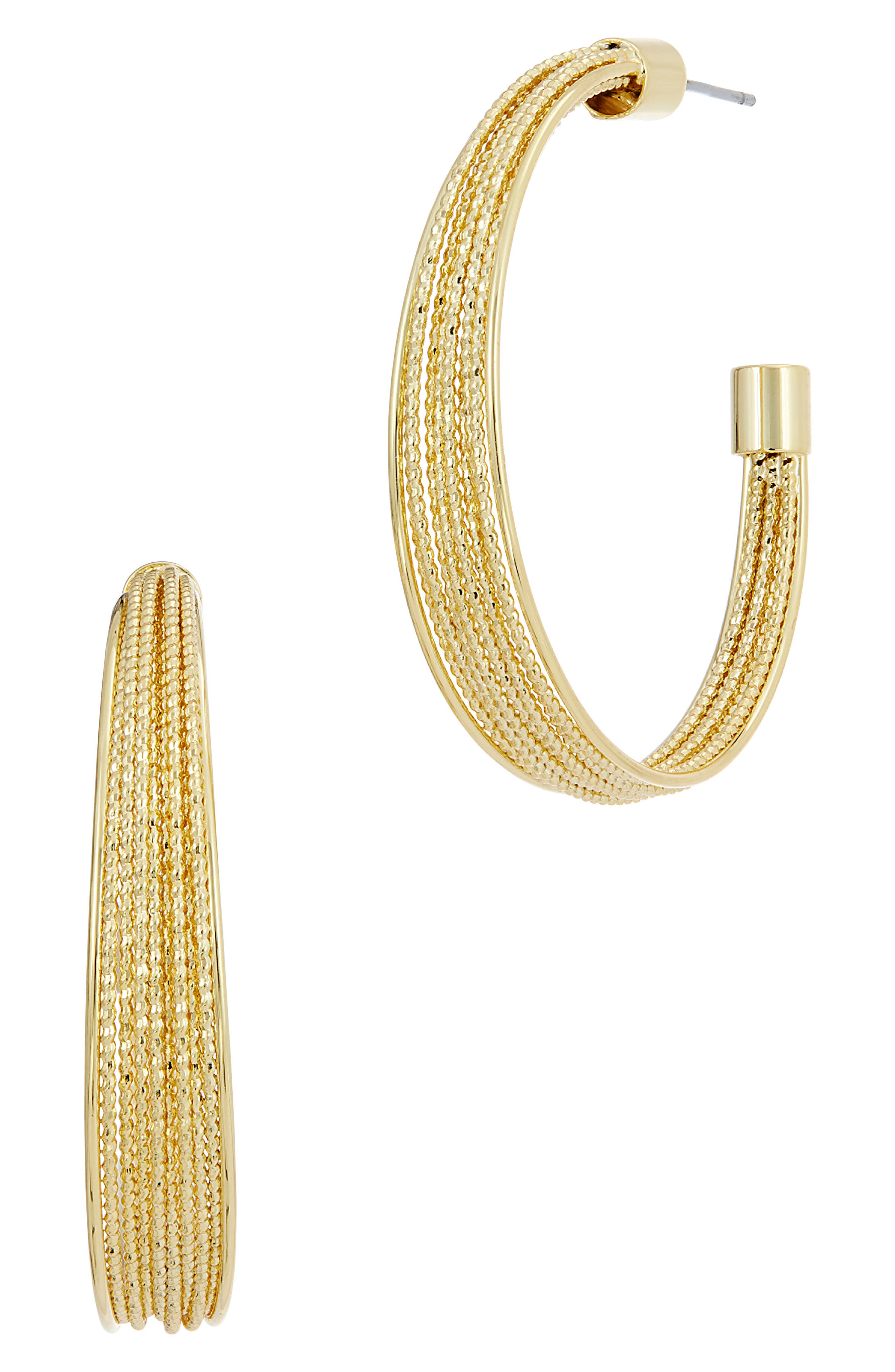 Multistrand Hoop Earrings
