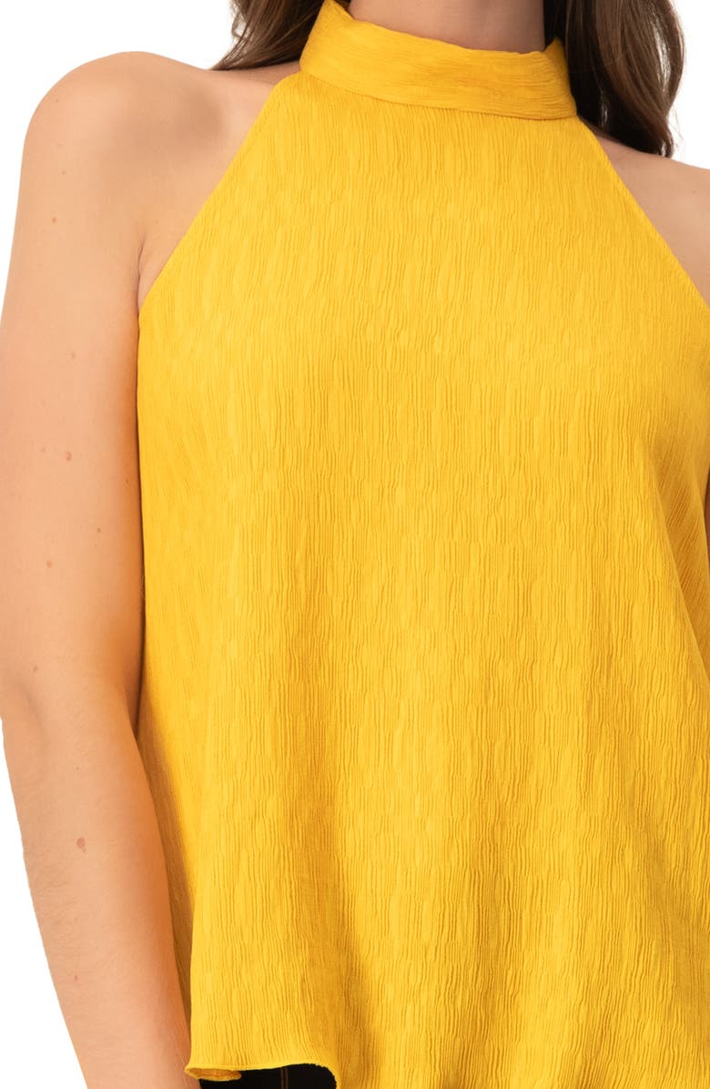 IVONNE Halter Neck Sleeveless Blouse, Alternate, color, Yellow