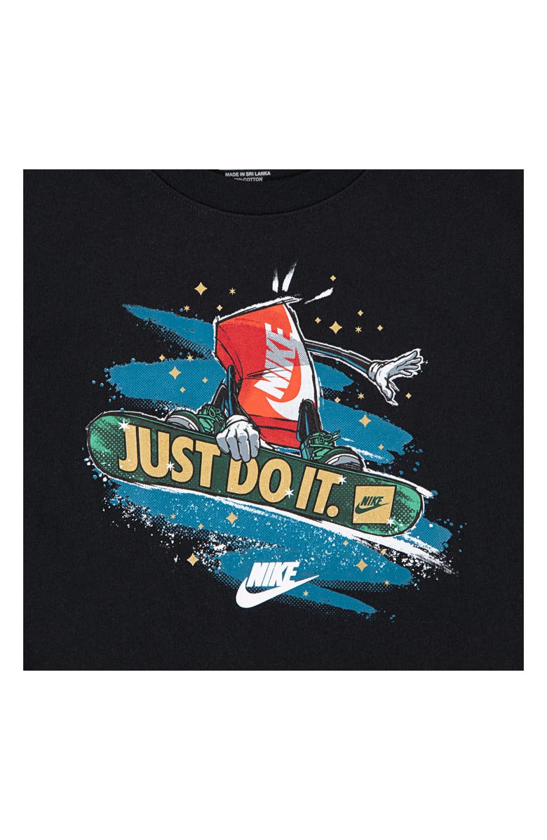 Nike Kids' Snowboard Boxy Graphic T-Shirt, Alternate, color, Black