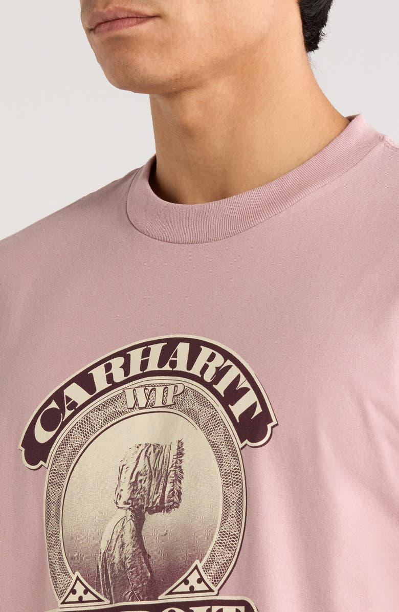 Carhartt Work In Progress Cold World Organic Cotton Graphic T-Shirt, Alternate, color, Glassy Pink