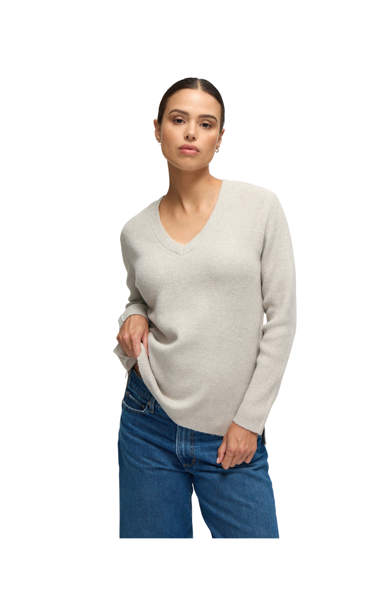 Ingrid & Isabel The Snuggle + Grow Maternity + Nursing Sweater, Main, color, Light Gray