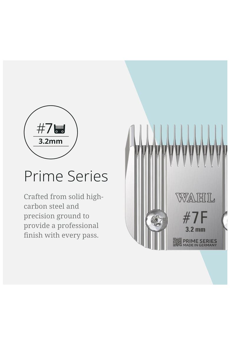 Fine tooth pet clipper blade 3.2 mm for horse, cat, and dog grooming, Alternate, color, Chrome