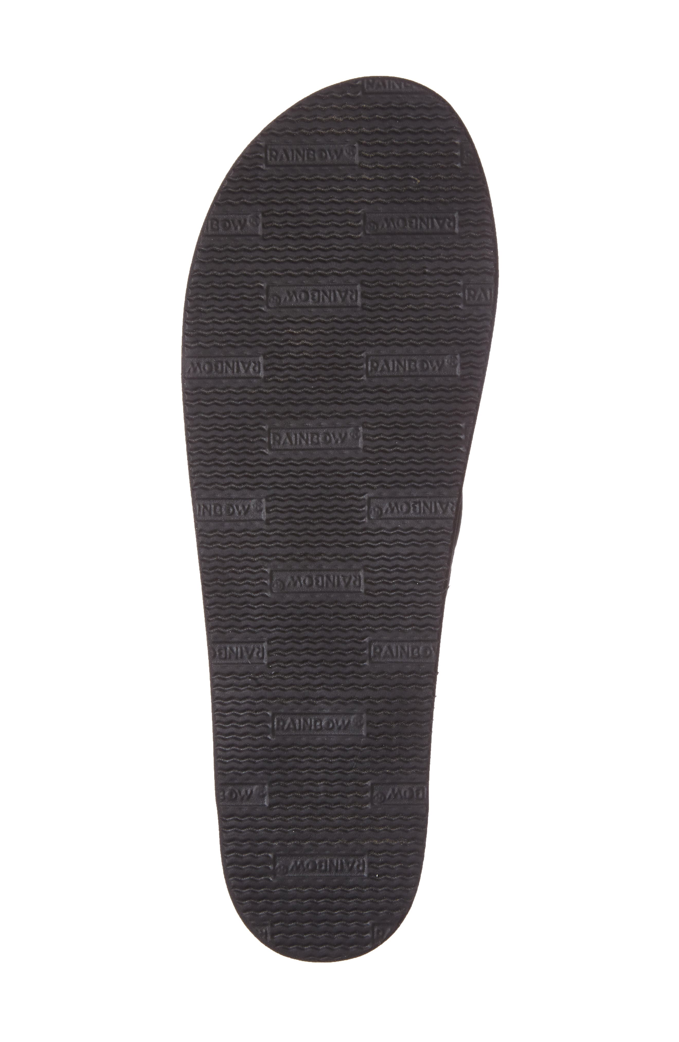 Rainbow&lt;sup&gt;®&lt;/sup&gt; Rainbow Narrow Strap Sandal, Alternate, color, Black