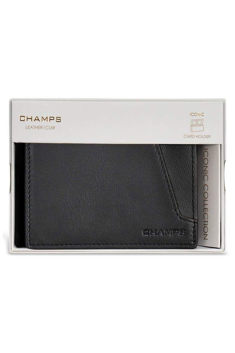 Iconic Card Holder, Alternate, color, BLACK/ BLACK