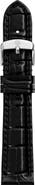 MICHELE Croc Embossed Leather Watchband, 16mm
