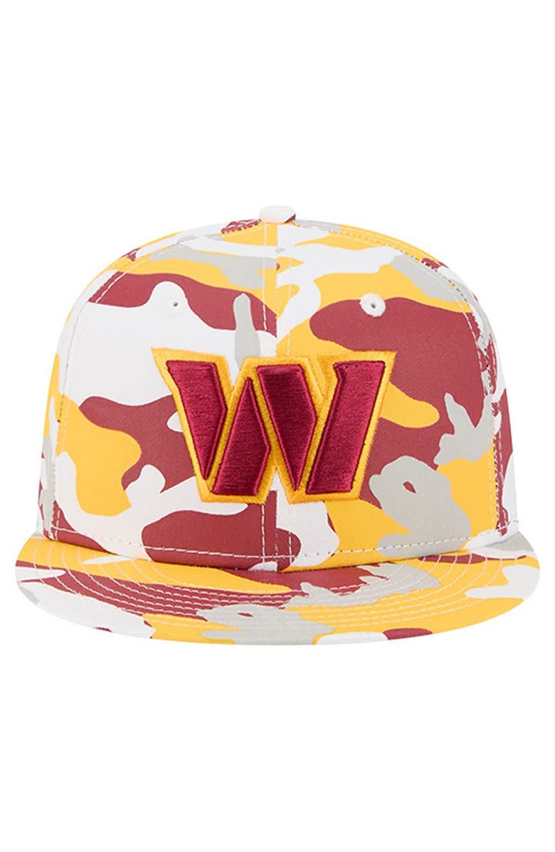 New Era Men
s New Era  Gold/Burgundy Washington Commanders 59FIFTY Fitted Hat, Alternate, color, Gold