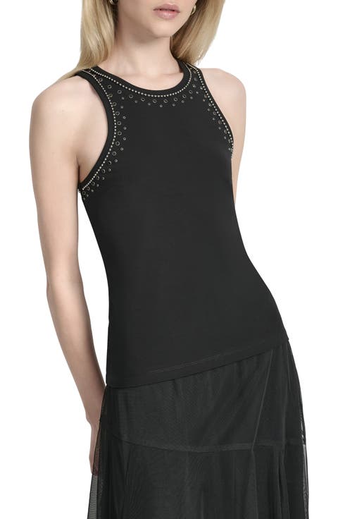 Studded Sleeveless Top