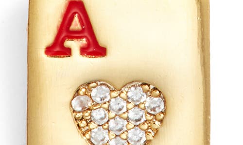 Vidakush Ace Of Hearts Necklace In Gold