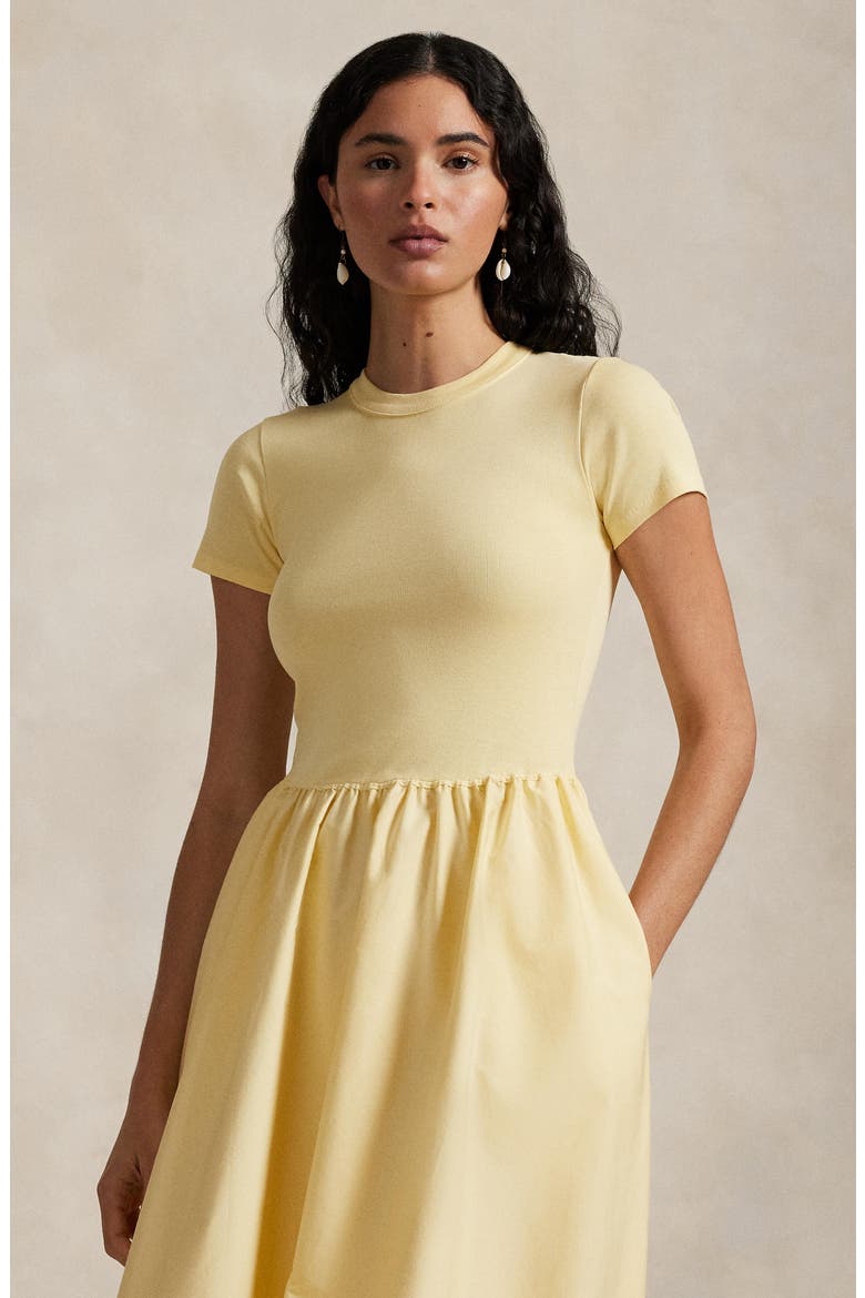 short sleeve cotton midi dress polo ralph lauren Short Sleeve Cotton Midi Dress (Women)