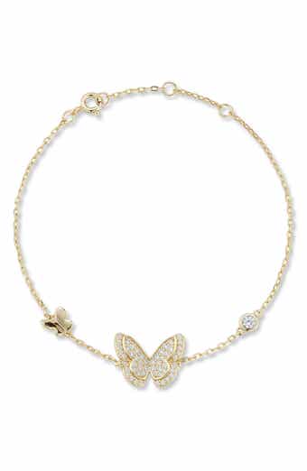 GLAZE JEWELRY Cubic Zirconia Butterfly Line Bracelet