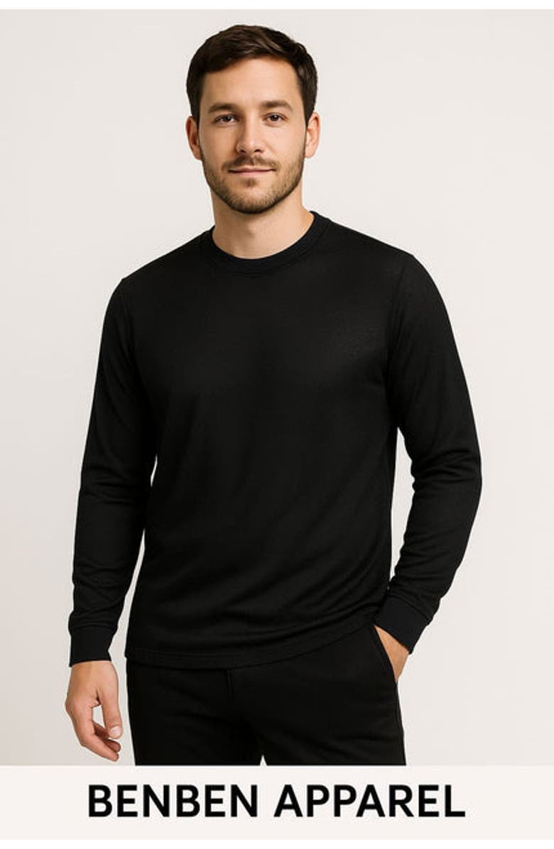 BenBen 6 Pack Mens Tee Shirt 100% Cotton Super Soft, Alternate, color, Black/Navy/Grey