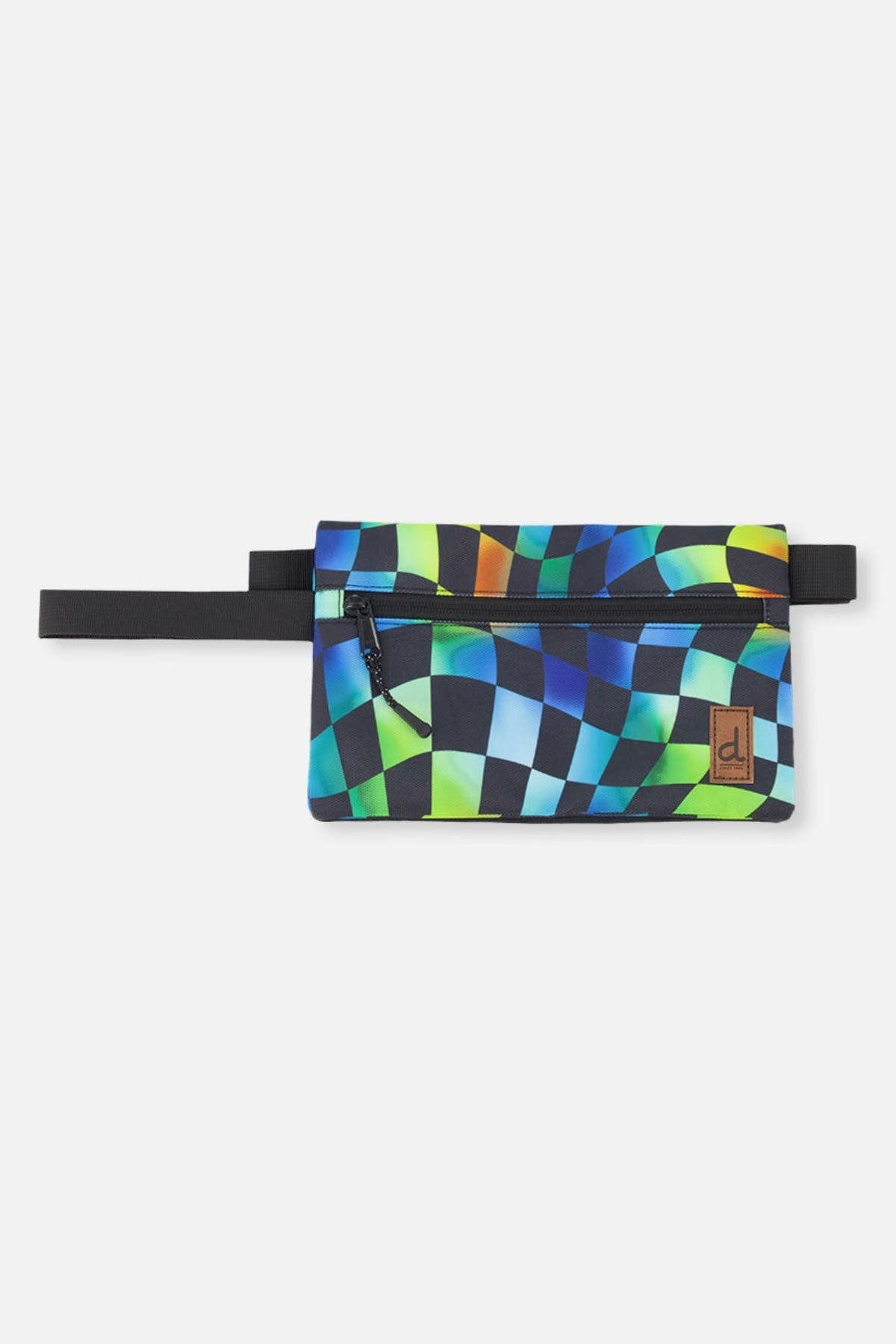 Deux par Deux Checkered Functional Compact Organized Pencil Case, Main, color, Blue Checkered Print