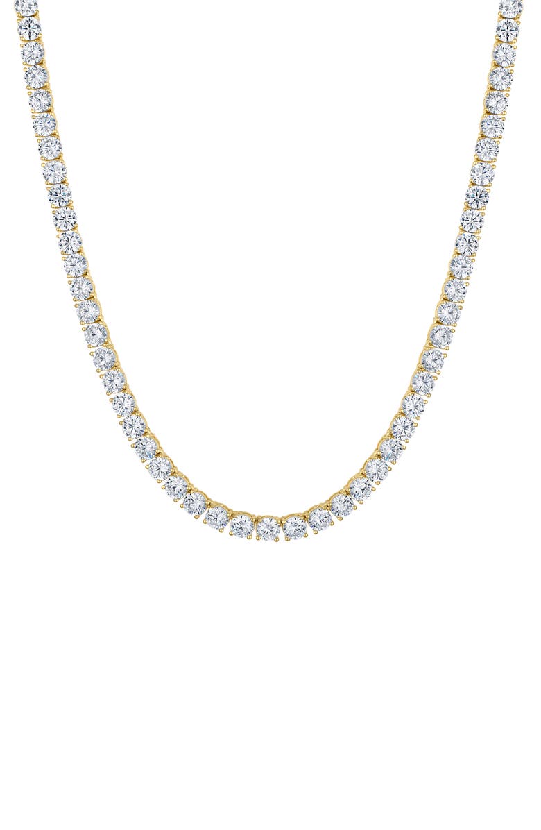 FZN Cubic Zirconia Necklace, Main, color, Silver