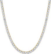 FZN Goldtone Cubic Zirconia Tennis Necklace