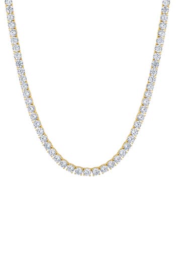 Fzn Cubic Zirconia Necklace In Silver