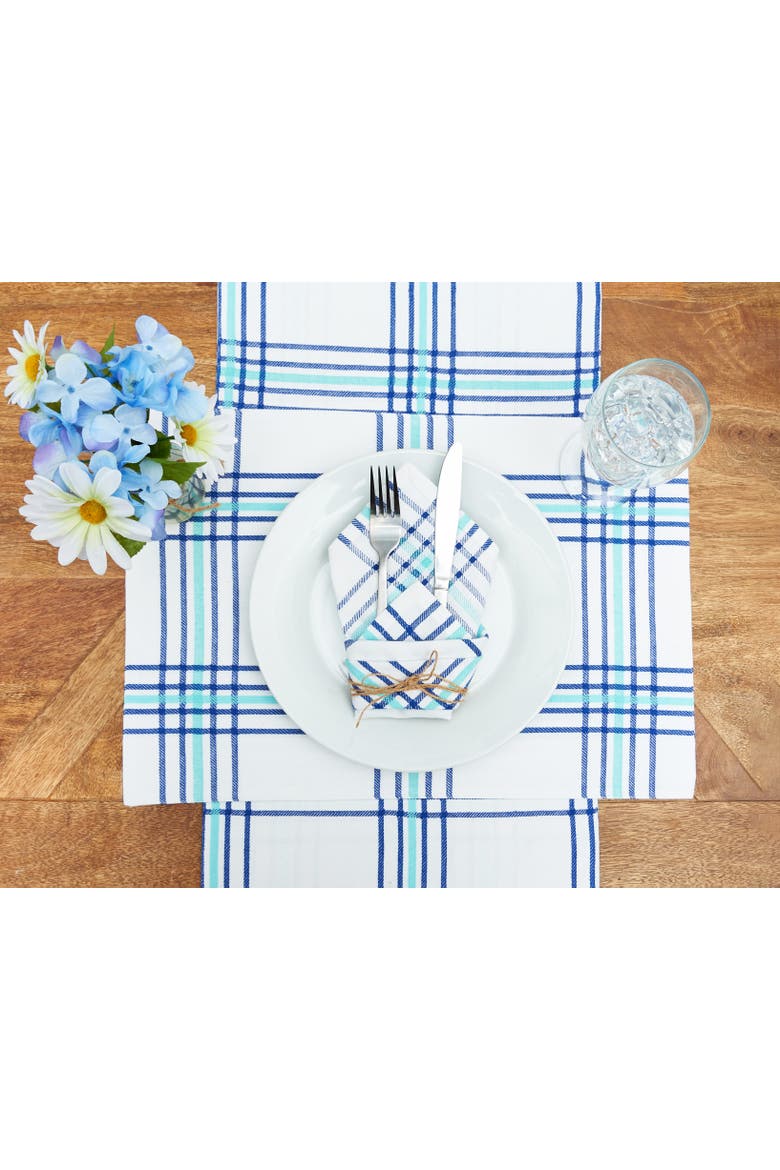 River Run Cloth Napkin 18" x 18", Alternate, color, Blue