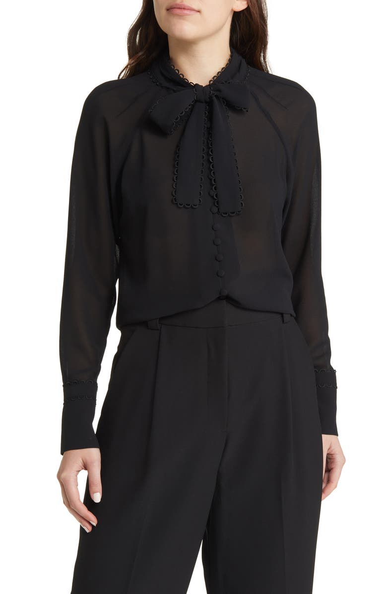 Ted Baker London Julinaa Long Sleeve Blouse, Main, color, 