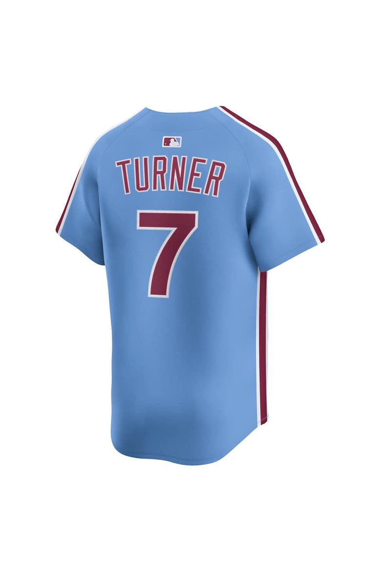 Men's Nike Trea Turner Light Blue Philadelphia Phillies Alternate Limited Player Jersey, Alternate, color, Light Blue