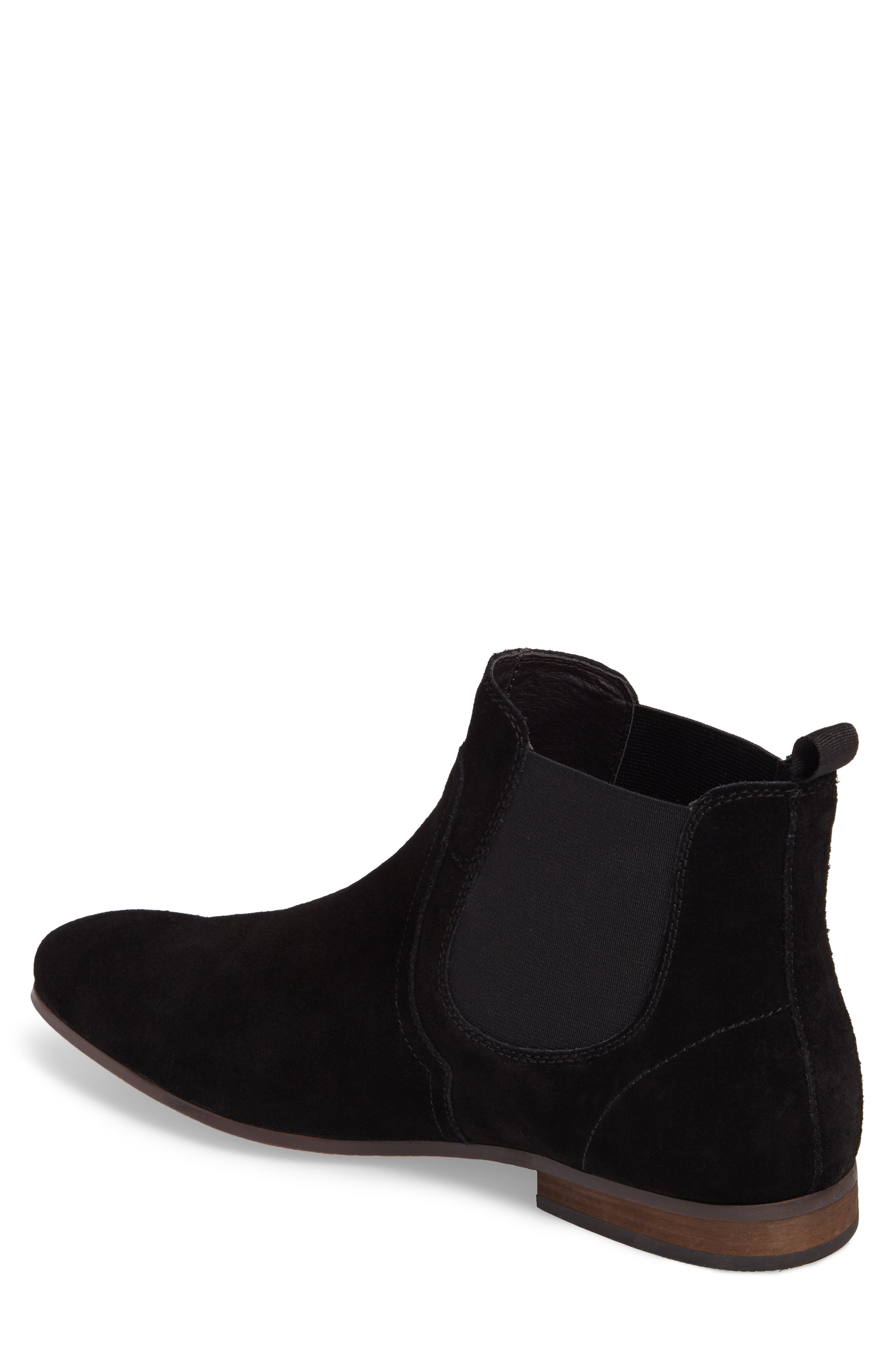 Brysen Chelsea Boot, Alternate, color, BLACK SUEDE