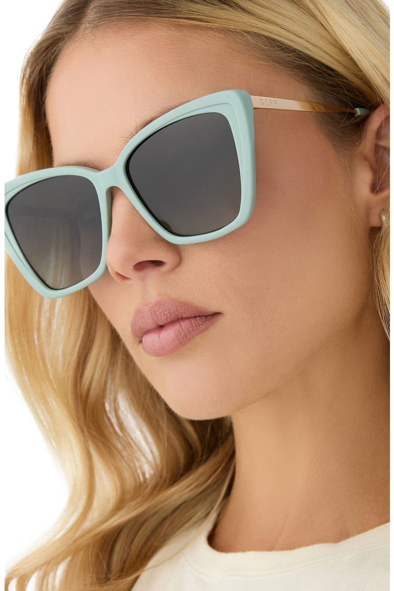 Becky II 56mm Cat Eye Sunglasses, Alternate, color, GREY GRADIENT
