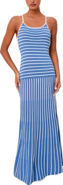 Solid & Striped The Lottie Stripe Sleeveless Knit Maxi Dress